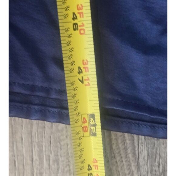 TAHARI Women's Belted Faux-Wrap Midi Dress Size 6 Blue Pockets FALL/ WINTER - Picture 15 of 16